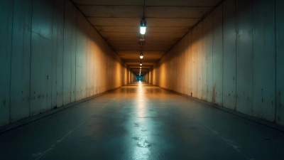 Dimly Lit Tunnel With Warm Lighting