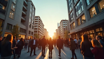 Diverse Group Socializing Outdoors Urban Setting