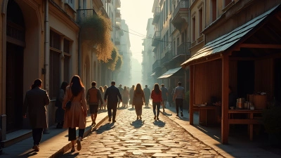 Diverse People Walking Urban Streets