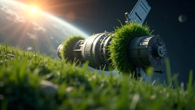 Eco-Friendly Satellite With Grass Textures