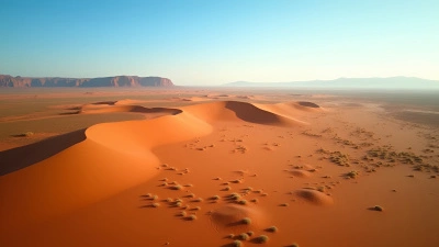Expansive Brown Desert Landscape With Rolling Dunes
