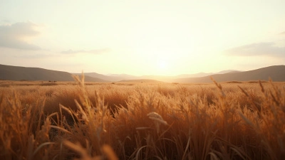 Expansive Brown Grassy Field Under Overcast Sky
