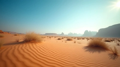 Expansive Brown Sandy Field Under Blue Sky