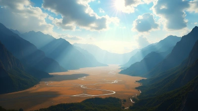 Expansive Flat Plain Surrounded by Mountains