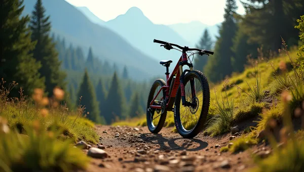 Fhongs FineYard Mountain Bike On Rugged Trail