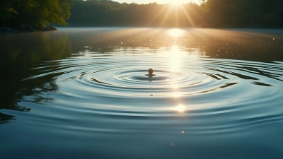 Gentle Water Ripples On Calm Lake Surface