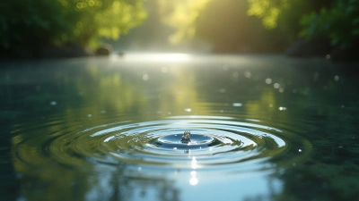 Gentle Water Ripples On Calm Pond Surface