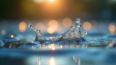 Glistening Water Bubbles On Reflective Surface