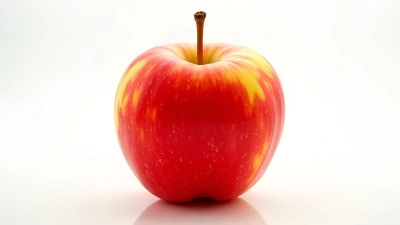 Glossy Red Apple With Fiery Hues
