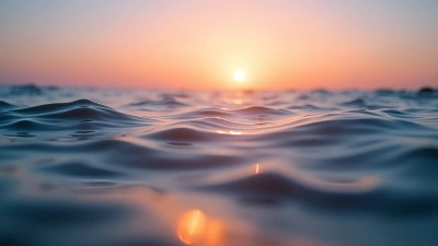 Golden Hour Sea with Vibrant Waves