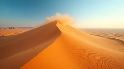 Golden Sand Dune In Vast Desert Landscape