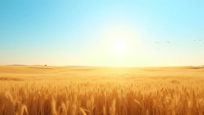 Golden Wheat Field Stretching To Horizon