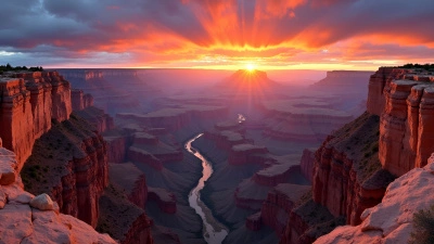 Grand Canyon Panoramic Sunset View