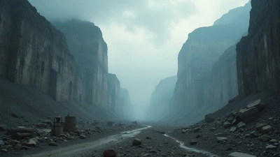 Gray Concrete Mountains Landscape Under Clouds