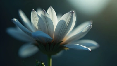 Gray-Petaled Flower Close-Up With Soft Background