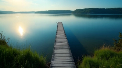 Gray Wooden Dock Over Calm Blue Water