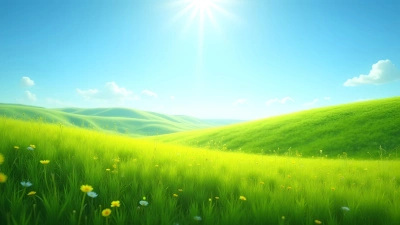 Green Grass Field With Rolling Hills