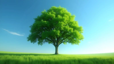 Green Leafed Tree In Sunlit Meadow