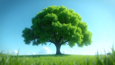 Green-Leaved Tree With Lush Foliage In Natural Landscape