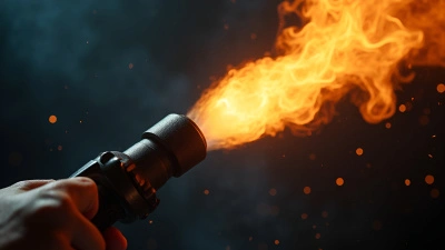 Handheld Torch With Bright Flickering Flames