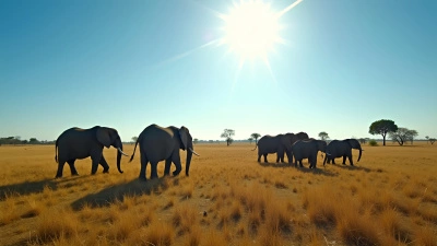 Herd of Elephants Resting on Grassy Field