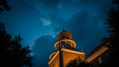 Illuminated Brown Concrete Building At Night