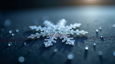 Intricate Snowflake Patterns On Dark Surface