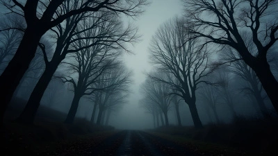 Leafless Black Tree Silhouettes Against Gray Sky