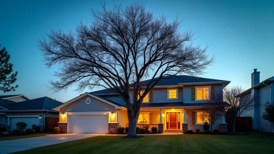 Leafless Intricate Tree Near Suburban House
