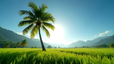 Lush Green Palm Tree Near Vibrant Grass Field