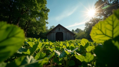 Lush Green Plants Around Rustic Outdoor Shed