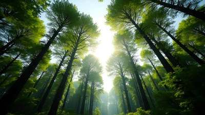 Lush Green Trees Against Bright Sky