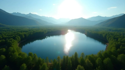 Lush Green Trees Around Calm Reflective Lake