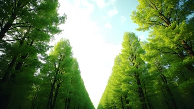 Lush Green Trees Under Overcast Sky