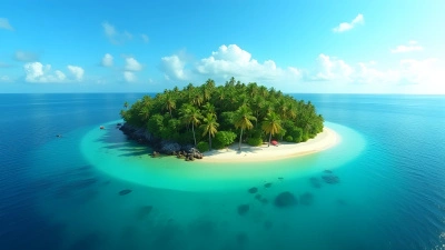 Lush Tropical Island With Turquoise Waters
