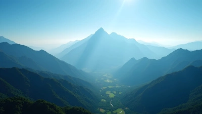 Majestic Mountain Range With Lush Green Valleys