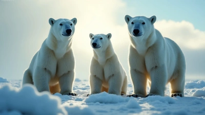 Majestic Polar Bears on Arctic Ice