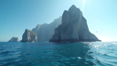 Majestic Rock Formation Over Tranquil Blue Waters