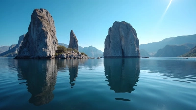 Majestic Rock Formations Over Serene Water