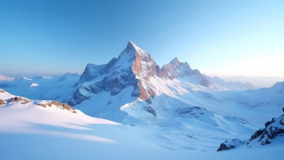 Majestic Snow-Covered Mountain Under Clear Sky