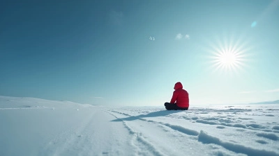 Man in Red Jacket Sitting on Snowy Field