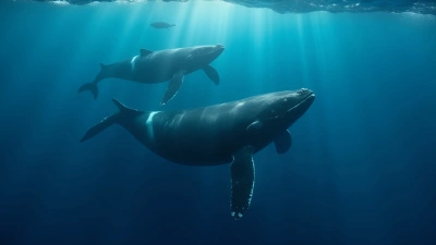 Melon-Headed Whales Swimming in Blue Ocean