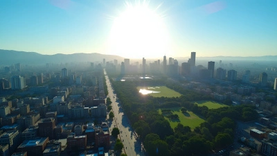 Metropolitan Cityscape Aerial View With Skyscrapers