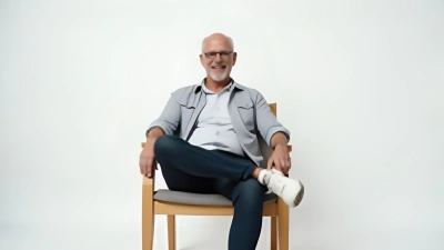 Middle-Aged Man Sitting Comfortably On Chair