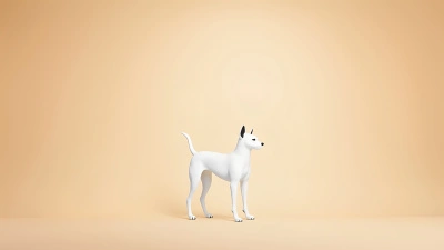 Minimalist Dog Wall Art With Playful Silhouette