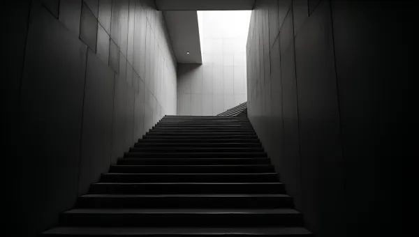 Minimalist Staircase Design With Geometric Patterns