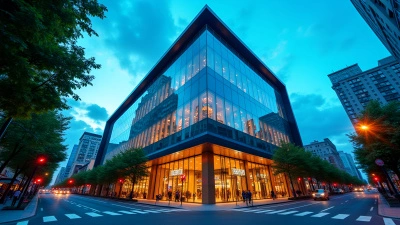 Modern Glass Building Reflecting Cityscape