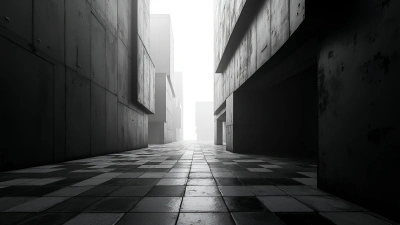 Monochrome Abstract Geometric Shapes Artwork