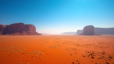 Namib Desert Landscape With Red Sand Dunes