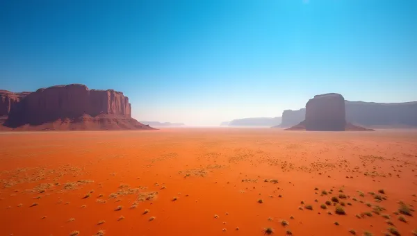 Namib Desert Landscape With Red Sand Dunes